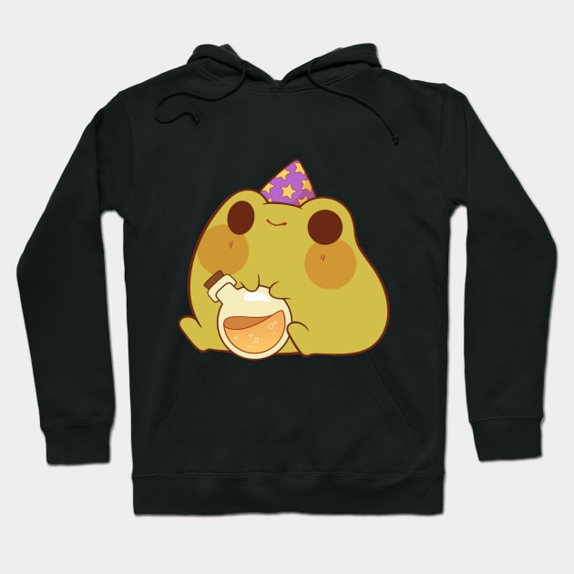 Wizard frog with potion Hoodie by Rihnlin